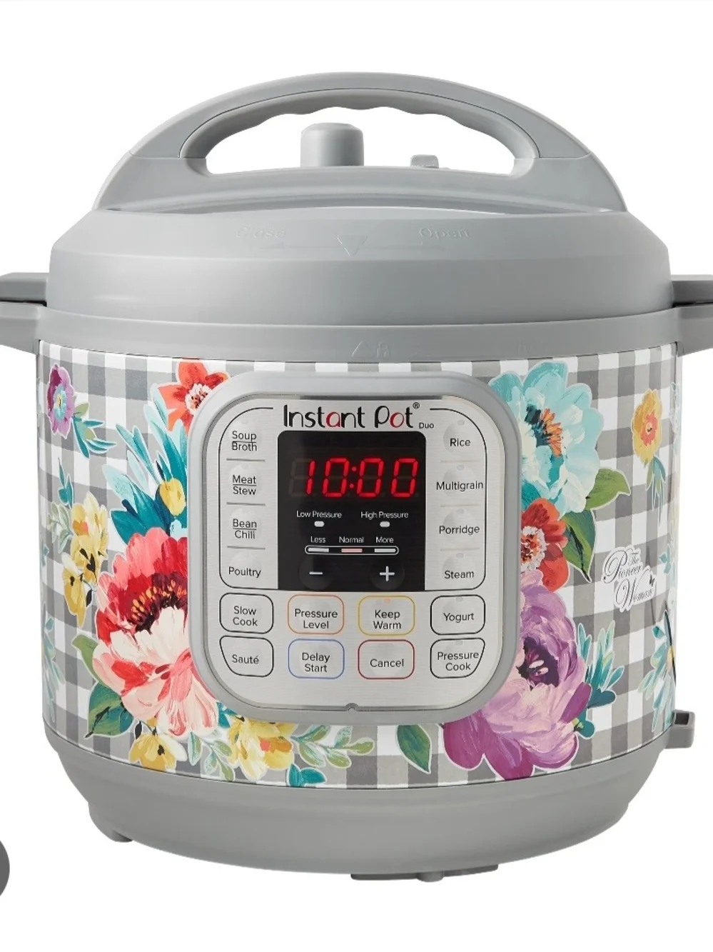 Instant Pot Floral Gray Multi-Function Electric Pressure Cooker